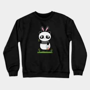 Easter Panda Egg hunting Crewneck Sweatshirt